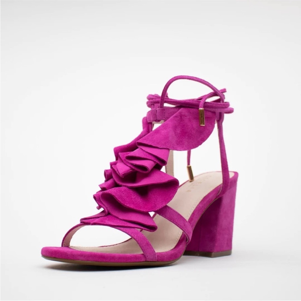 New York Cecelia truffle ankle heel sandal size 8